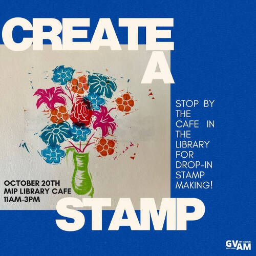 Advertisement for a stamp carving event